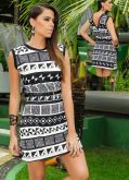 vestido estampado