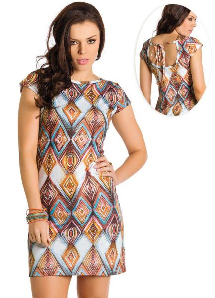 vestido estampado