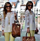 blusa de renda